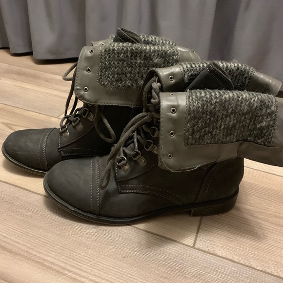 Sloane Combat Boots - Picture 1 of 4